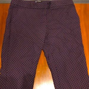 Express Burg/Navy Columnist Pants 6